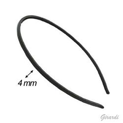 Cerchietto Plastica Nero 4 Mm